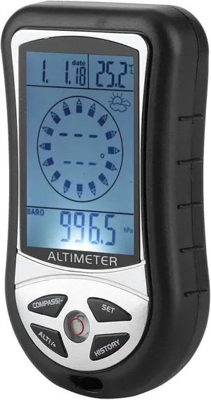 Yosoo Portable Multifunctional Electronic Weather Altimeter Altitude Barometer Compass for Outdoor Activities