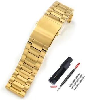 ZHUOLEI Diesel Watch Band Replacement Stainless Steel Watch Bands 22mm-28mm with Double-Lock Metal Replacement Watch Straps