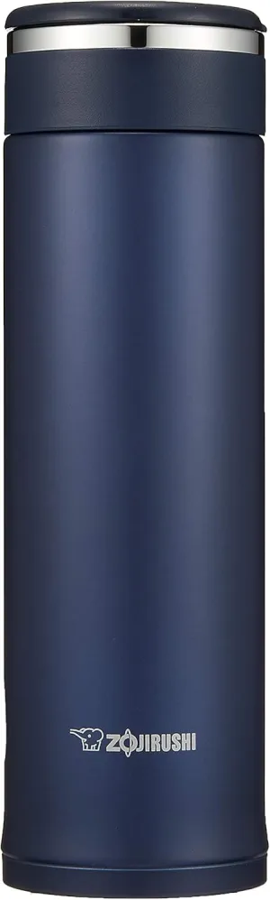Zojirushi SM-JF48-AD Water Bottle, Stainless Steel Mug, Bottle, Direct Drinking, Lightweight, Cold Retention, 16.2 fl oz (480 ml), Navy