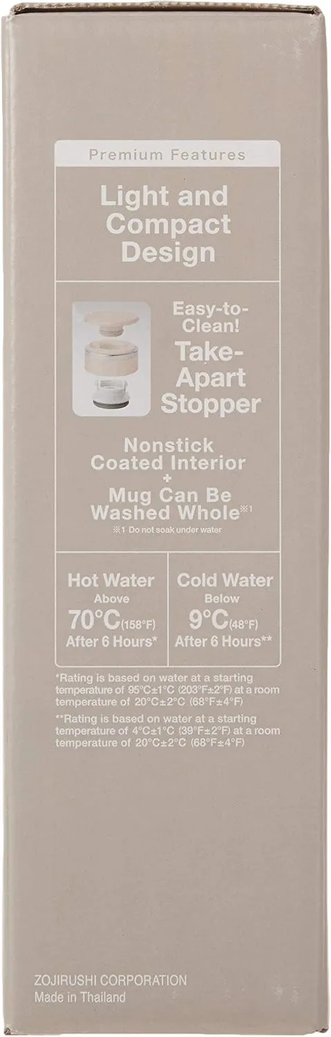 Zojirushi SM-JTE46PX Stainless Steel Travel Mug with Tea Leaf Filter, 16-Ounce, Pink Champagne