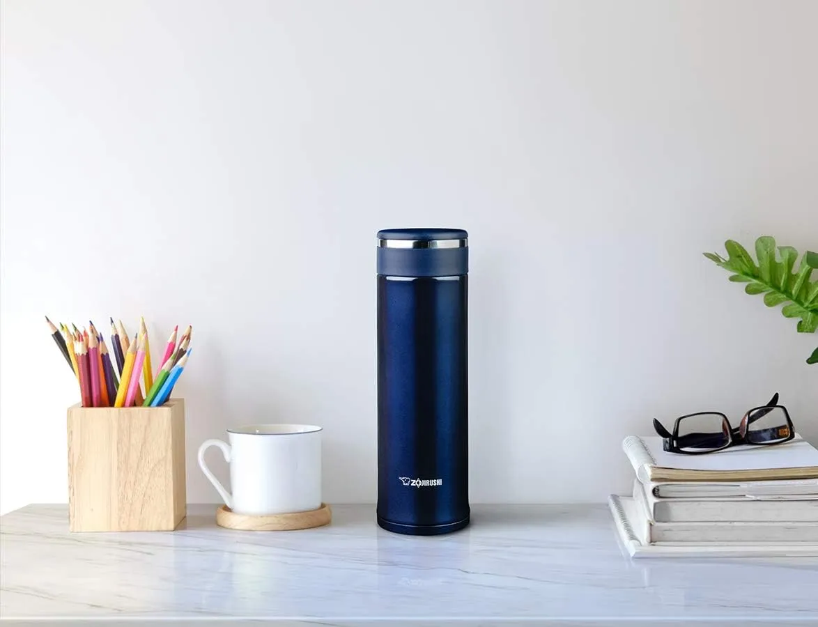 Zojirushi Stainless Steel Travel Mug with Tea Leaf Filter, 11-Ounce/0.34-Liter, Deep Blue