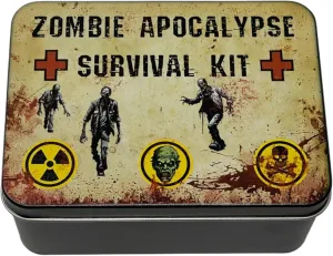 Zombie Survival Kit Emergency Supplies Adults Kids Compass Flashlight Multitool