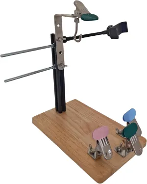 ZZOFSWORM Adjustable Wood Bracelet Jig & Yarn Holder with Phone Stand,6-in-1 Paracord Jig Bracelet Maker for Knitting and Crocheting Bracelets Necklaces Car Hangings